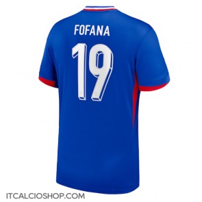 Francia Youssouf Fofana #19 Prima Maglia Europei 2024 Manica Corta